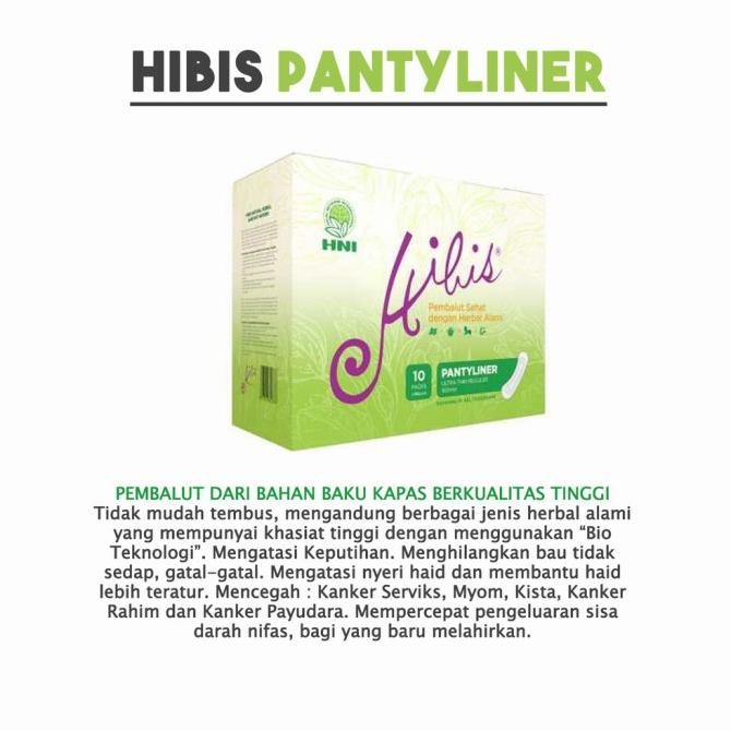 HIBIS PANTYLINER (PEMBALUT WANITA) HNI HPAI