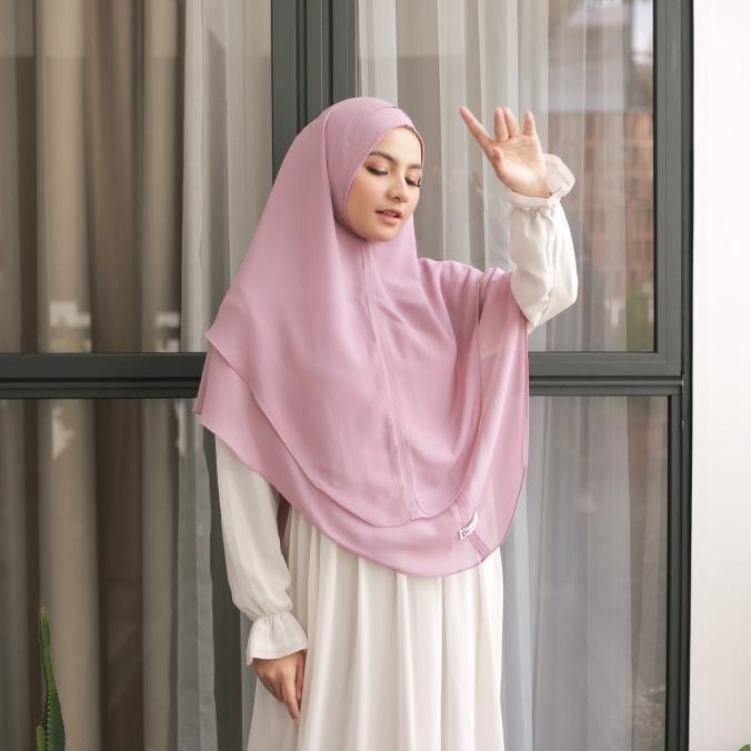 Hijab Ellysha 2in1 NAZEERA SLIMMY HIJAB SYARI SOFT LILAC LA