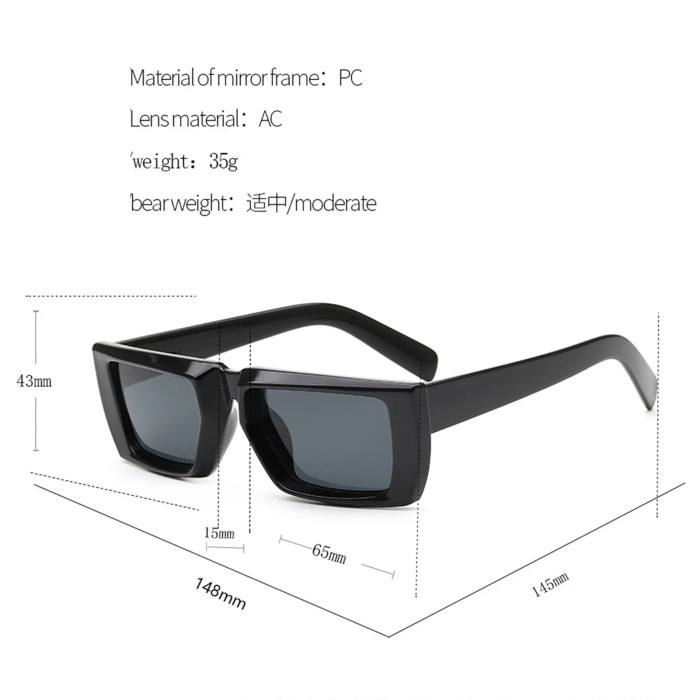 

EUROPEAN PERSONALITY CONVEX SUNGLASSES FLEXIBLE HINGE CANDY COLORED