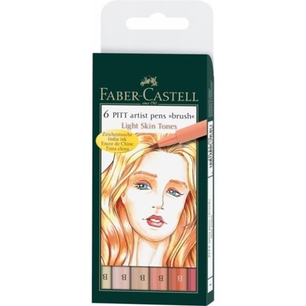

FABER-CASTELL PITT ARTIST PEN BRUSH SKIN TONES 6 WALLET MURAH