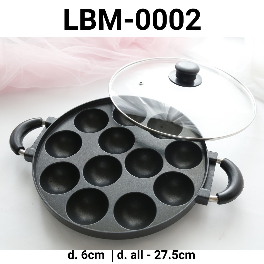 LBM-0002 Cetakan loyang happy call wajan teflon kue cubut cara bikang (LOYANG)
