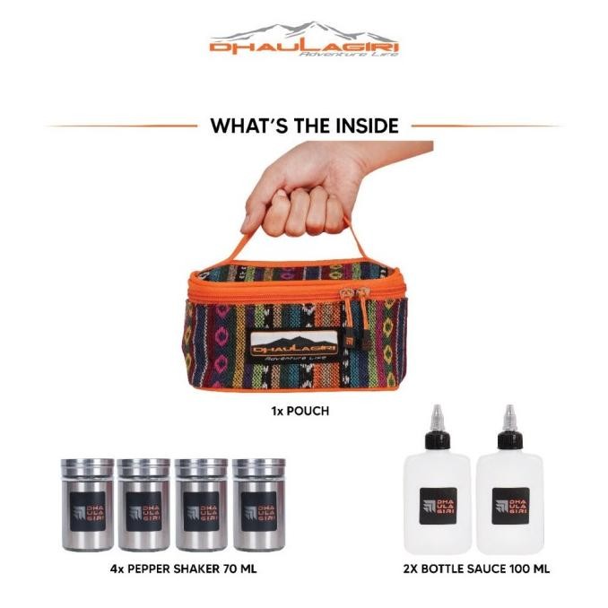 Miliki Dhaulagiri Seasoning Box Set - Kotak Bumbu Set - Kotsl Bumbu Camping