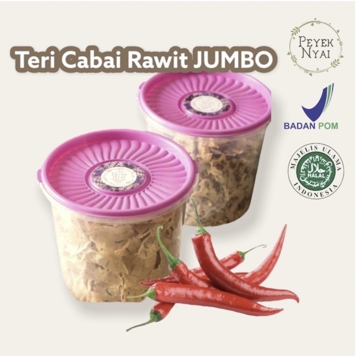 

REMPEYEK PEYEK NYAI TERI CABAI RAWIT (JUMBO)