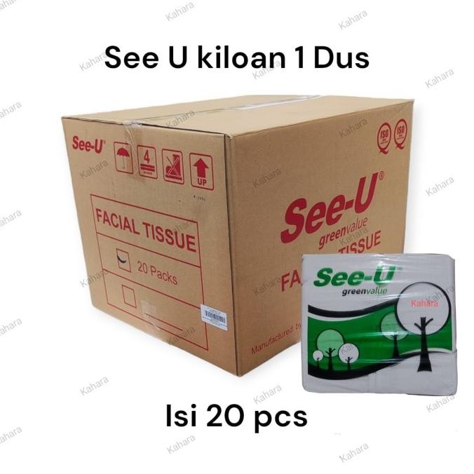 Miliki Tisu See-U Facial 650 Gram 1 Dus Isi 20 Pcs