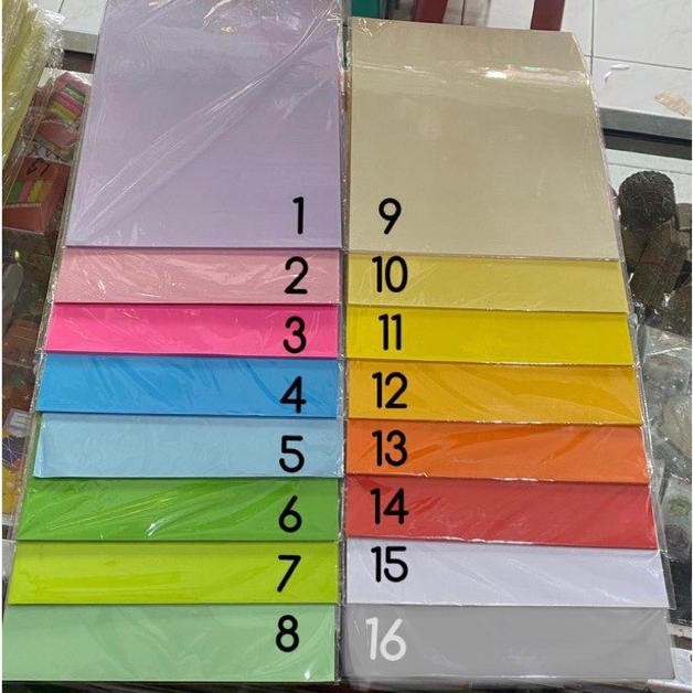 +++++] Hvs warna a4 / kertas 80 gram