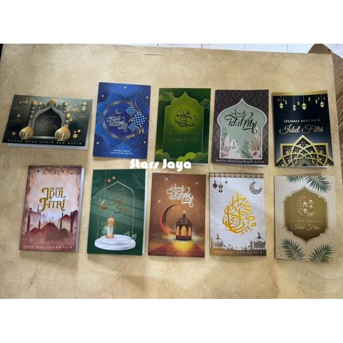 ] Kartu Ucapan Idul Fitri Bestway, Kartu Lebaran, Amplop Pesan Lebaran