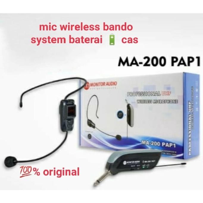 Sale Mic Bando Wireless Monitor Audio Ma 200 Pap 1 Microphone