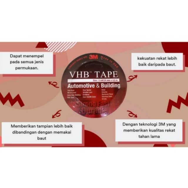 

Double Tape Automotive 4900 Size 24Mmx4,5M -Doubel Tape Mobil N