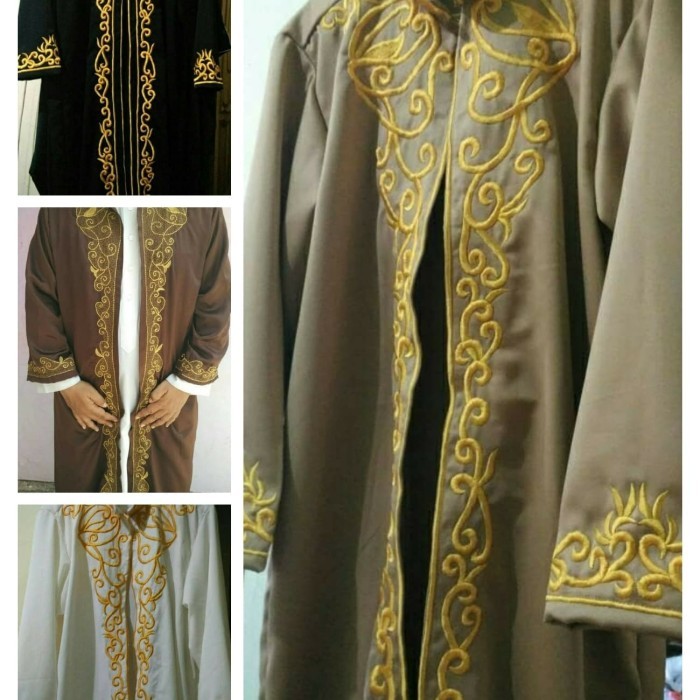 jubah luaran habaib daghlan bordir imam mesjid nikah