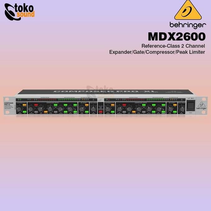 Sale Behringer Composer Pro Xl Mdx2600 V2 - 2 Channel Compressor Limiter