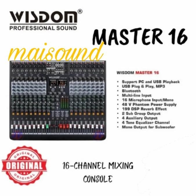 Sale Mixer Wisdom Master16 Original Wisdom Master 16 Channel With Bluetooth
