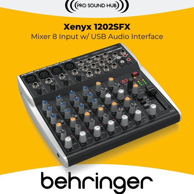 Grosir Behringer Xenyx 1202Sfx 1202 Mixer 4 Channel Usb Soundcard Audio
