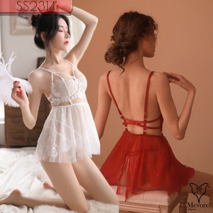 Sexy Lingerie Lingeries Mini Dress Seksi Transparan