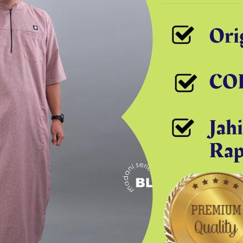 ROSAL Jubah Pria | Gamis Pria, Jubah Madani PREMIUM - Katun Madinah Terlaris