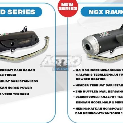 Knalpot TZM Project NGX Raundo Beat Fi ESP Scoopy Fi ESP Genio Aerox Terlaris