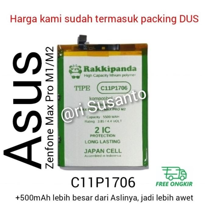 Baterai Rakkipanda For Asus Zenfone Max Pro M1 X00TD X00TDB X00TDA Terlaris