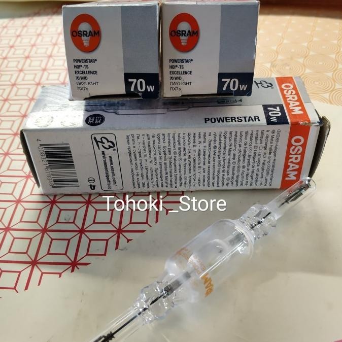 lampu Mhn-td osram powerstar hqi-ts 70Watt /daylight Rx7s