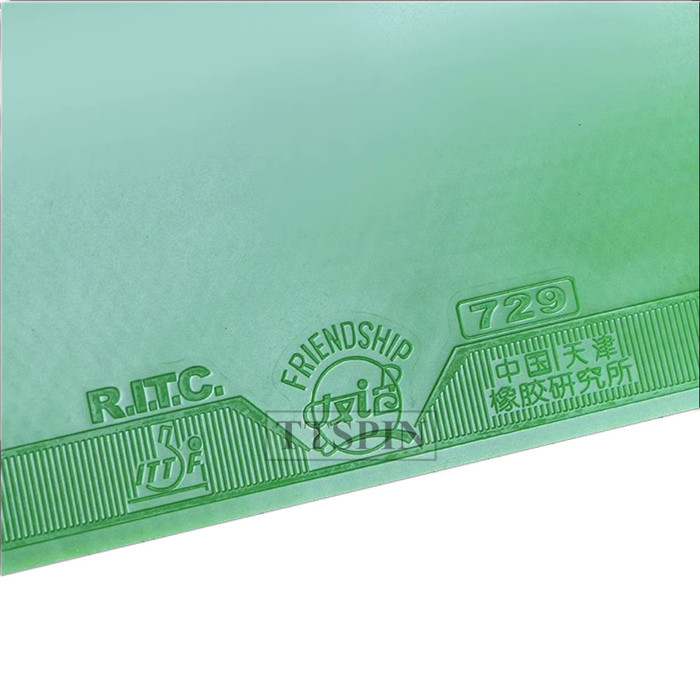 729 Cross Green- Warna Hijau - Rubber / Karet Tenis Meja Pingpong