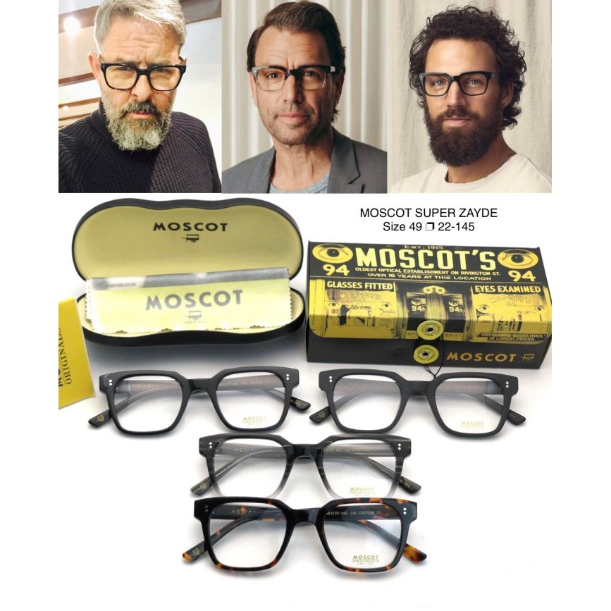 Frame Kacamata Moscot Zayde Premium Pria Wanita Size 49-22-145
