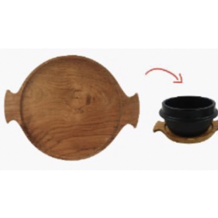 Saint James Wood Tray Stand Tatakan Kayu Mangkuk Cook Bowl Korea