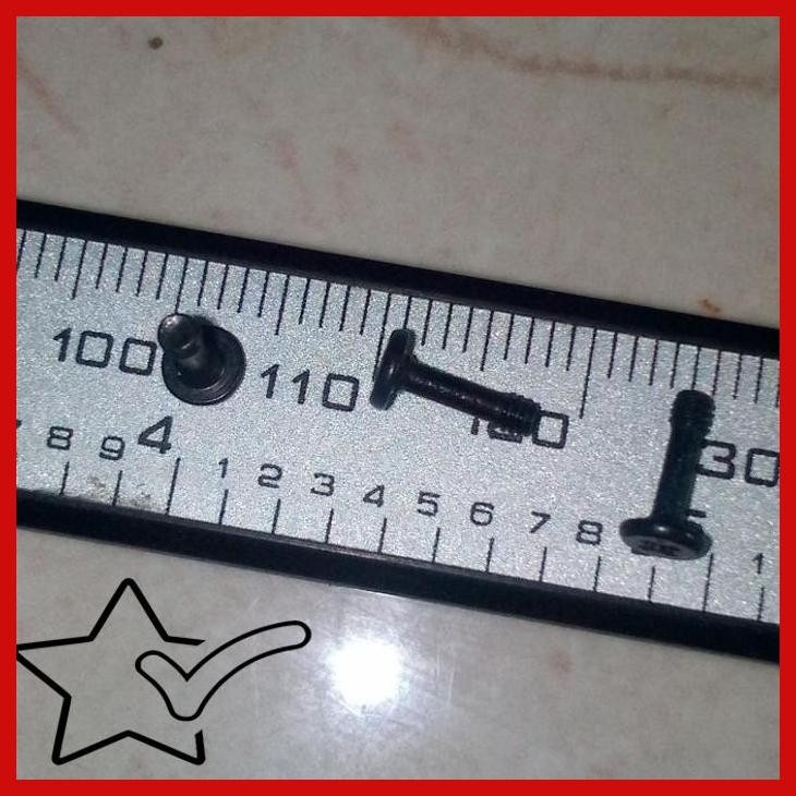 [BJY] BAUT BAUD SEKRUP SKRUP SCREW NOTEBOOK LAPTOP M2X7.5 2X7.5 HEAD 4MM