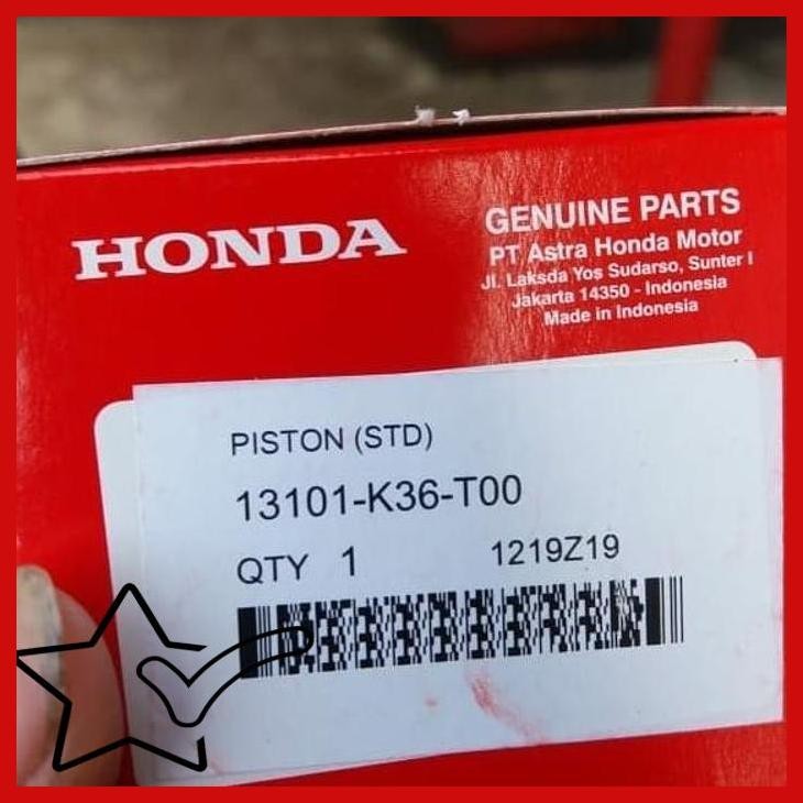 [HNA] SEHER PISTON VARIO 150 DAN RING SEHER VARIO 150 ORI AHM