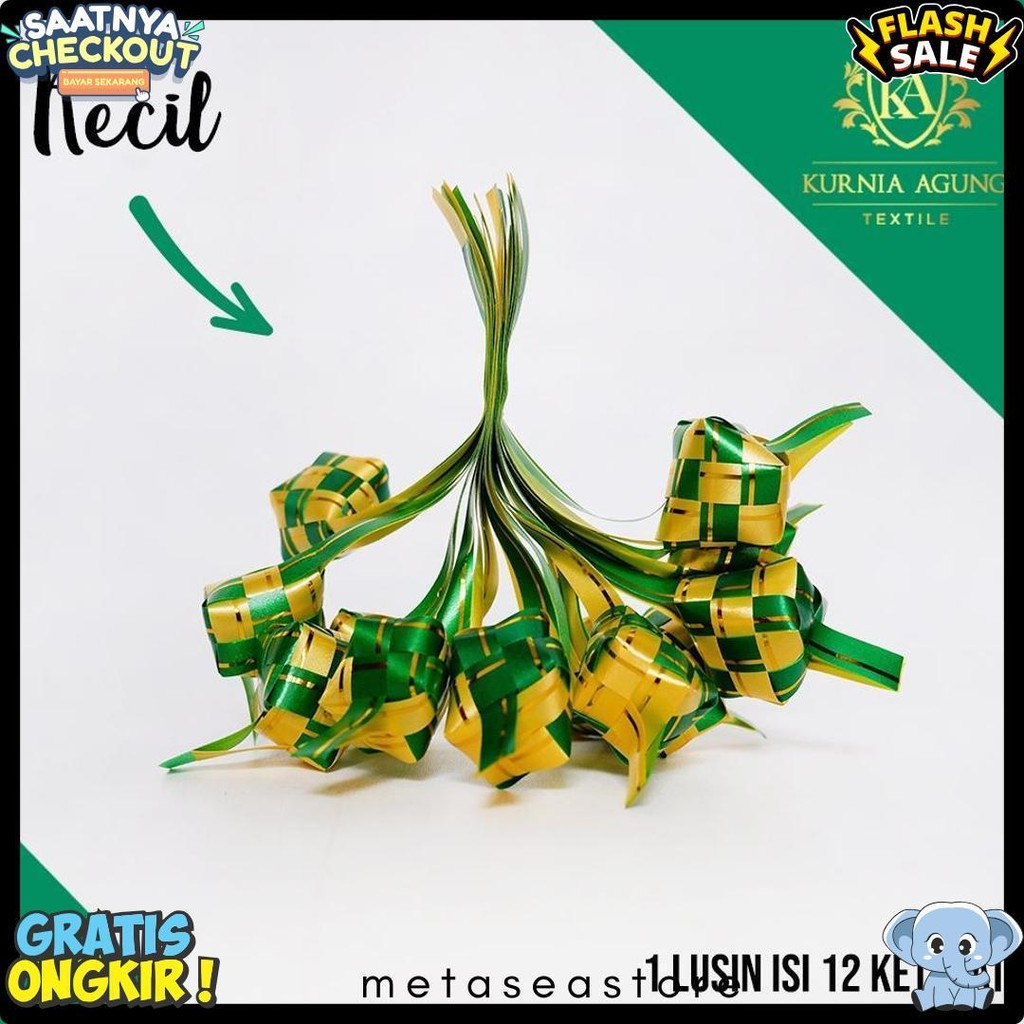 

Ketupat Hiasan Parcel Lebaran Ramadhan Idul Fitri Hampers Dijual Per Lusin (12 Buah) Diskon