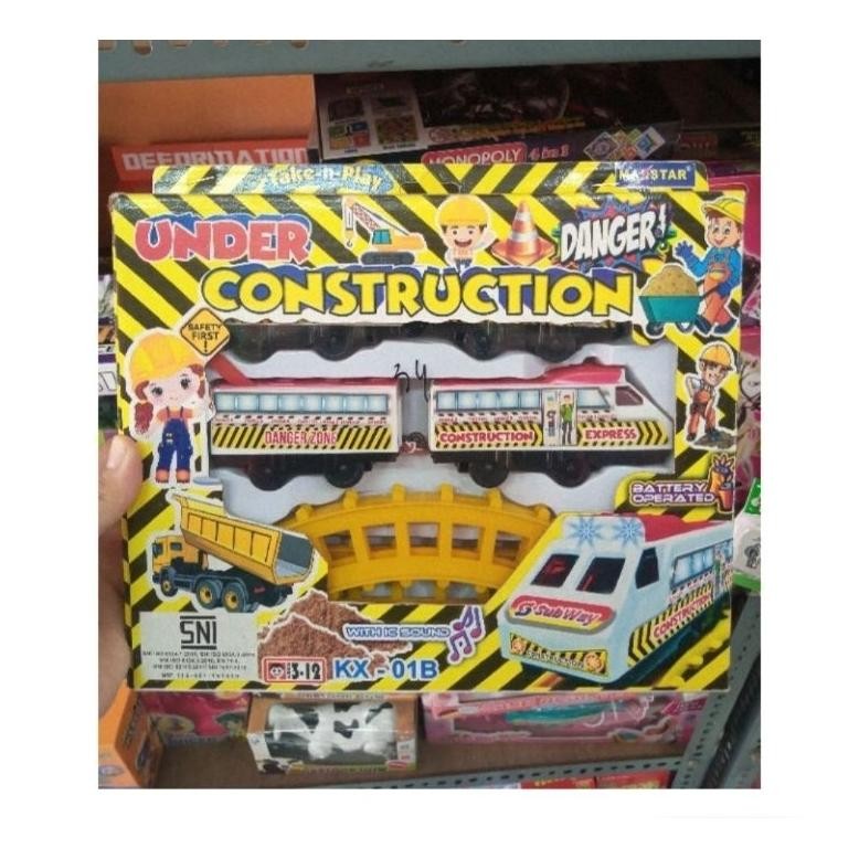 VD08 Mainan Anak KAI Kereta Api Train Track Playset Subway Construction LRT MRT Whoosh Musik Lampu H