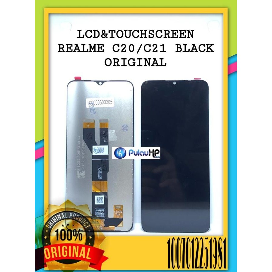 LCD TOUCHSCREEN REALME C20/C21 BLACK ORI