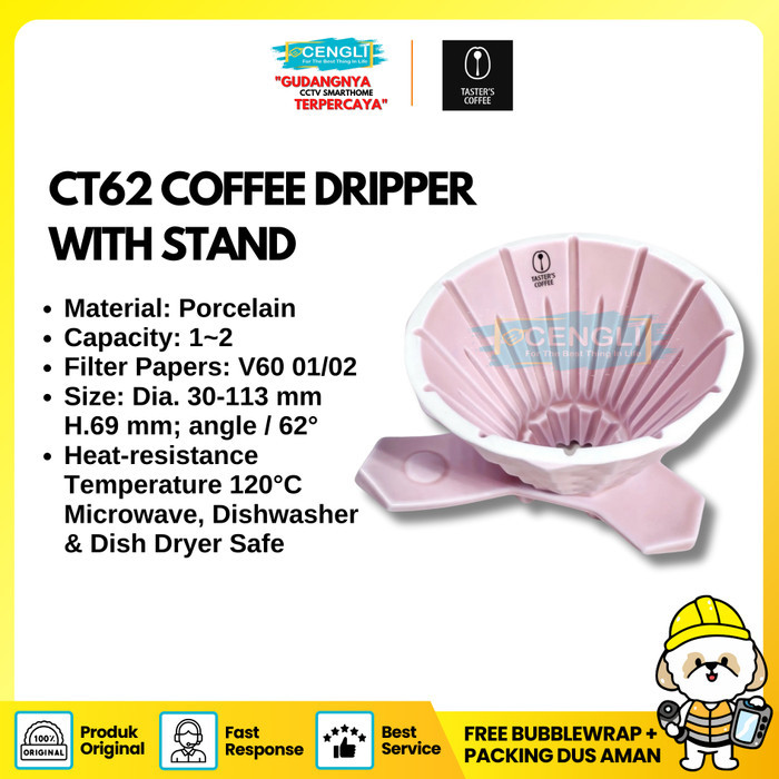 OBRAL CT62 With Stand Dripper Kopi Coffee Holder Alat Seduh Kopi Asli Taiwan