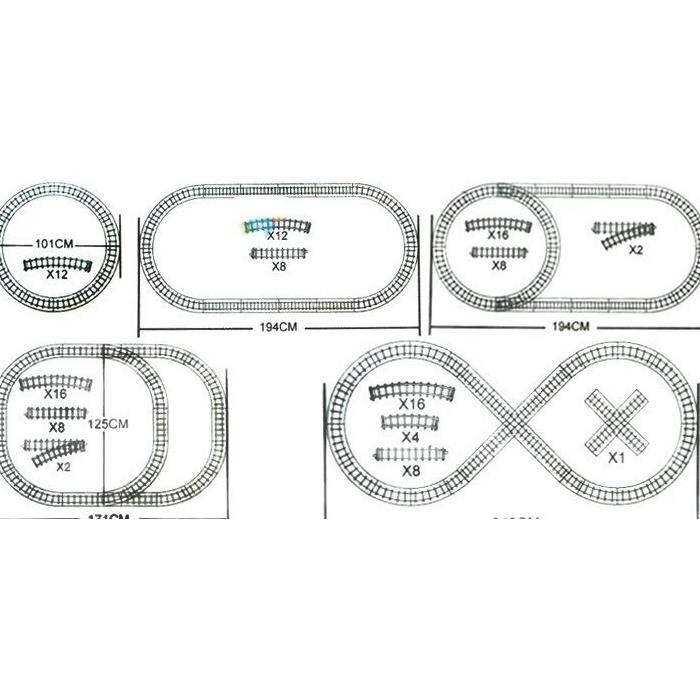 gh-56 ASLI Kereta Api Set Fenfa Klasik Modern Dirakit Musik Rel Kereta Api Simulasi Kado Mainan Anak