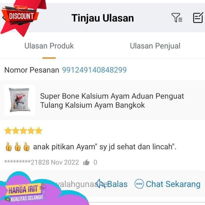 PROMO SUPERBONE KALSIUM AYAM LAGA ADUAN BANGKOK SUPER BONE PENGUAT MEMPERTEBAL TULANG AYAM ADUAN