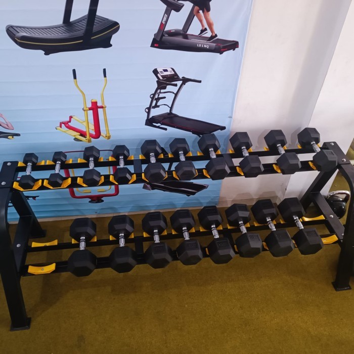 Ylia Dumbell Set Rak Susun-Import 2,5Kg-20Kg-Dumbell Set-Rak Dumbell-Barbell Set-Dumbell-Dumbell Set