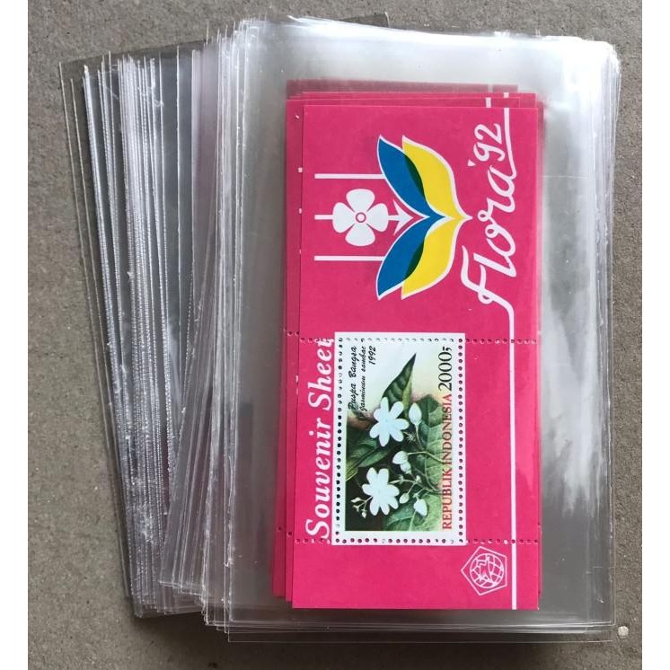 

Ps007- Perangko Indonesia Prangko Ss Seri Bunga. 1992 Gigi, Isi 100Pcs