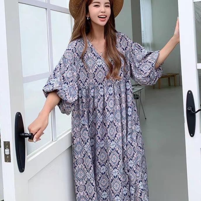 Dre Atun Bordir Dre Balon Calitha Pantai Outfit Wanita Hijab Dre Bati Jumbo Dre Mulimah 2024 Dre Pan