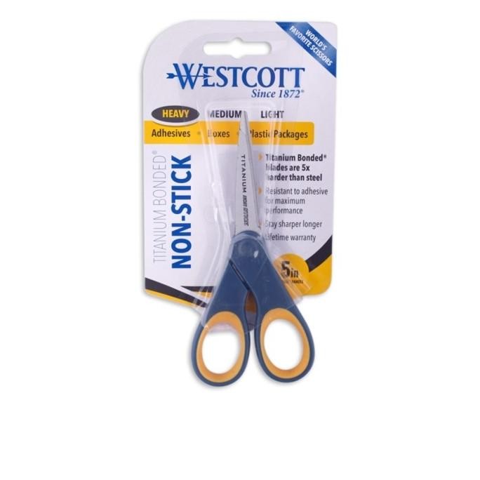 

Terlaris Gunting Serbaguna Westcott Scissors Titanium Bonded Non Stick 5 Inch Ready Stok