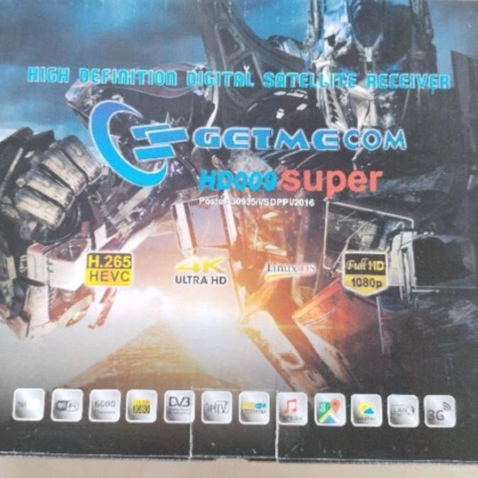 RECEIVER PARABOLA GETMECOM HD009 SUPER (BODY PLASTIK)
