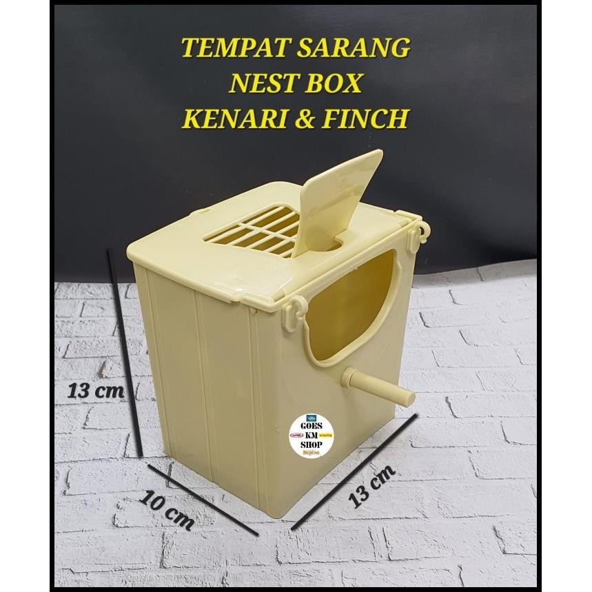 Ch Nest Box Kotak Sarang Burung Kenari Finch Tempat Sarang
