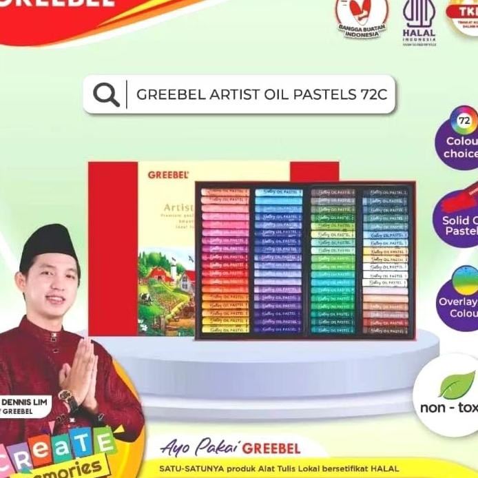 

Artit Oil Patel 72 Warna Greebel Crayon Artit 72C