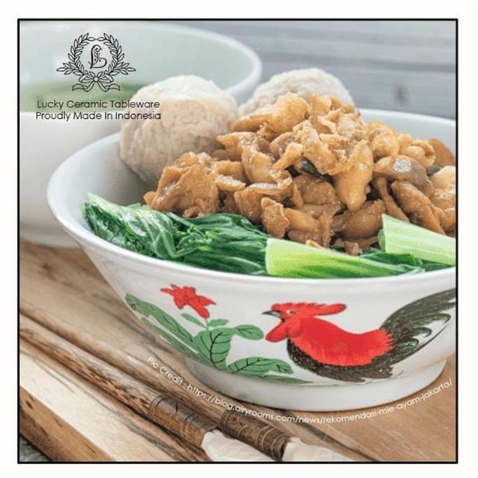 

READY MANGKOK BUBUR BAKSO LUCKY KERAMIK SERI PADI AYAM JAGO (4PCS)