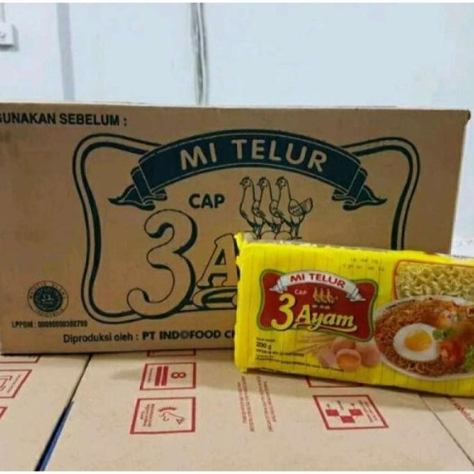 

READY CAP 3 AYAM BUNGKUS KUNING MIE TELUR [1 KARTON/ 20 PCS/ 200 G]
