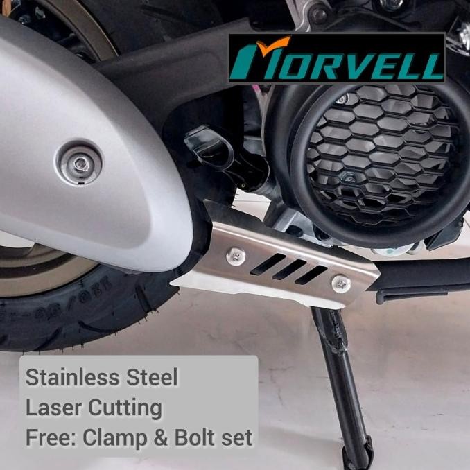 Ori - Honda scoopy muffler cover - cover tutup knalpot