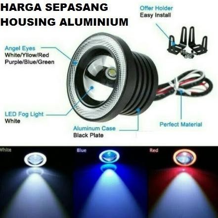 Lampu Led Senja Kabut Foglamp Angel Eyes 89Mm Mobil Avanza Berkualitas