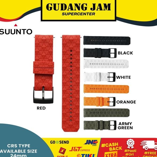 promo tali silikon strap jam tangan suunto 9 / strap suunto 9 non baro