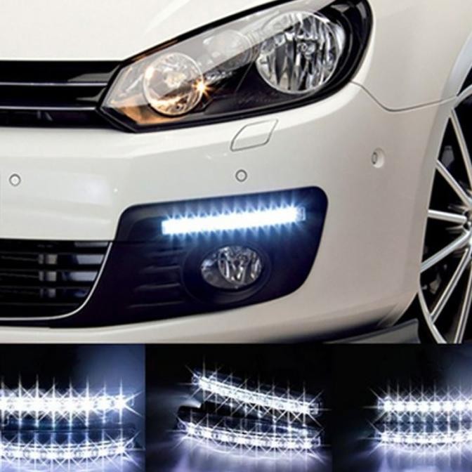 Lampu Led Drl 8 Titik Fog Lamp + Bracket Mobil Avanza Berkualitas