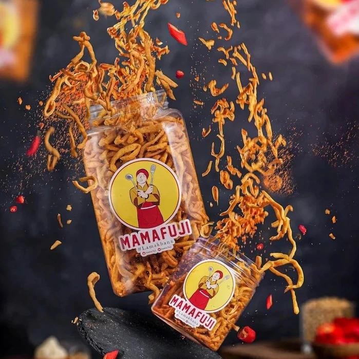 

EKSLUSIF Mama Fuji - Kue Bawang Spicy 250gr - Snack Cemilan Pedas Food