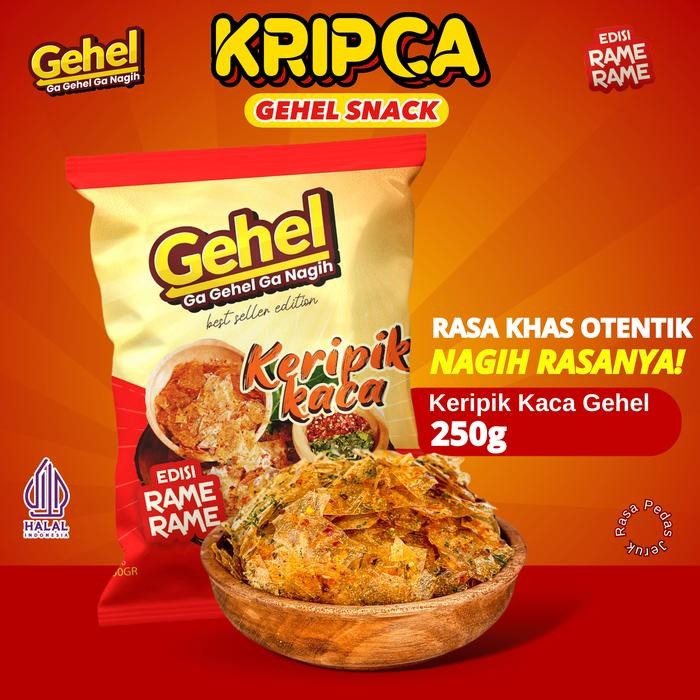 

OBRAL KRIPCA Gehel 250gr - Makanan Ringan Cemilan Pedas Food Snack Singkong