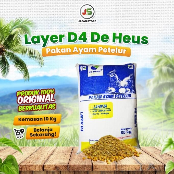 

READY PAKAN AYAM PETELUR DE HEUS 10 KG PUR TELOR DE HEUS