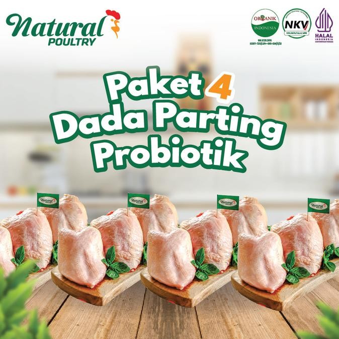 

READY DADA PARTING AYAM PROBIOTIK (500 GR) NATURAL POULTRY - PAKET 4 PACK