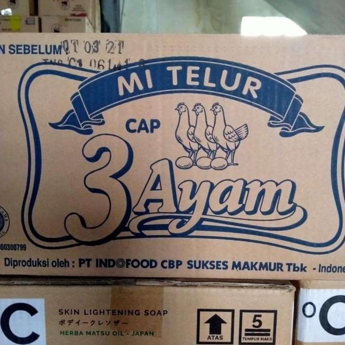 

READY MIE TELUR CAP 3 AYAM 1 DUS ISI 20 PAX